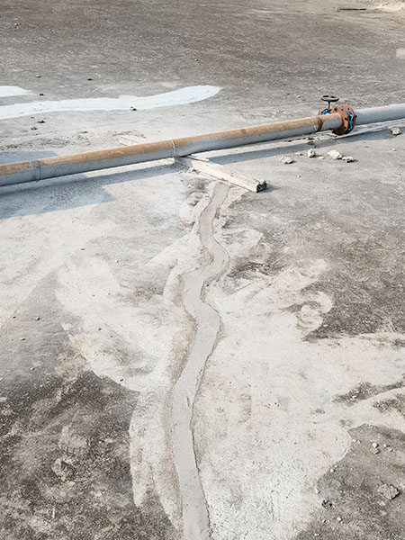 屋面防水裂缝补漏